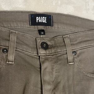PAIGE Men's Beige Jeans